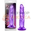 Dildo con sopapa de 13 cm transparente